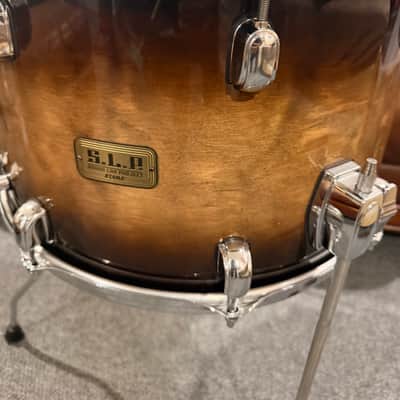 Tama S.L.P. 16x10 Duo Birch Snare 2021 - Natural Mocha Burst image 4