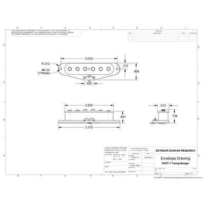 APST-1 Twang Banger Strat Bridge Sans Capot Seymour Duncan image 3