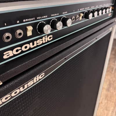 Acoustic 150 Amp Head/105 4x12 Cabinet Stack With Original Leather Covers (1970s) image 3