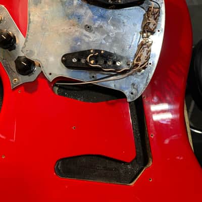 Fender MG-69 Mustang Reissue MIJ 2010 Red Matching Headstock Japan w/ Bag image 20