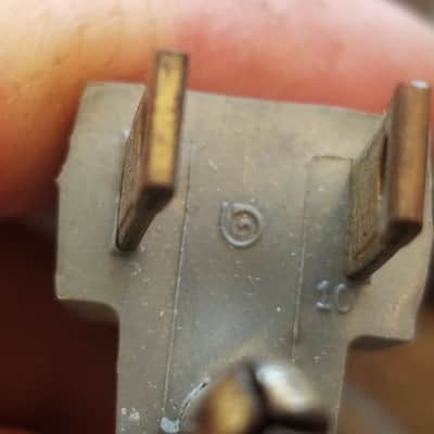 Unknown one (1) 117V Power Cord Electric Cable cut Grounded stylized A Vintage non-polarized grey 1940s-1960s image 8