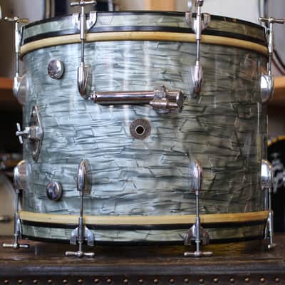 1950's Gretsch Progressive Jazz in Midnight Blue Pearl 14x20 14x14 8x12 image 3