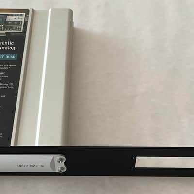1U dual slot rackmount faceplate for UNIVERSAL AUDIO UAD-2 Satellite Black image 3