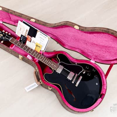 2022 Gibson Custom Shop 1959 ES-335 Murphy Lab Ultra Light Aged Ebony w/ Custombucker PAFs, Case & COA image 20