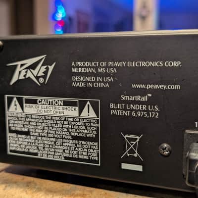 Peavey 700 Series Bass Amp Rack Mount Solid State 700 Watts Tour Series 2000s - Black Metal Grey Chrome image 9