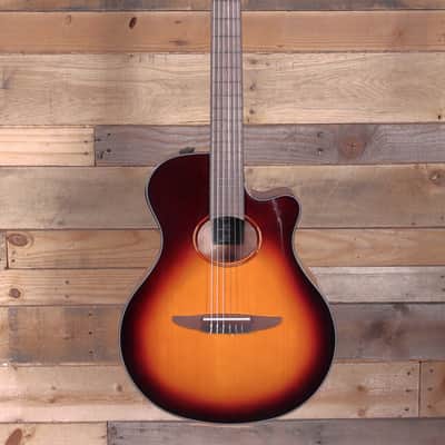 Yamaha NTX1 Acoustic-Electric Classical Guitar Brown Sunburst image 4