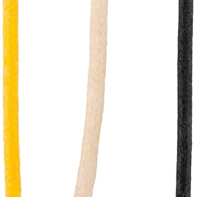 Fender Pure Vintage Cloth Wire 22 AWG 10-Foot Black White Yellow 0990846010 image 2