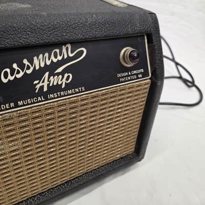 Fender Bassman 2-Channel 50-Watt Guitar Amp Head 1964 - 1967 - Black Panel (AS-IS) C013-A4 image 4