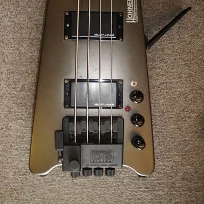 Hohner B2ADB Headless "Steinberger Copy" 4-String Bass Grey Nickel Stain image 2