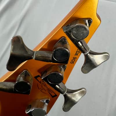 Ibanez Ergodyne EDA905 5 String Bass 2003 - Flare Orange Flat image 16