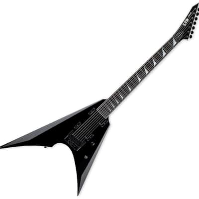 ESP LTD Arrow-1007 Baritone EverTune Electric Guitar in Black image 1