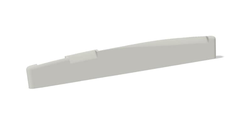 72 x 10 x 3.2 mm Compensated B with Slanted Bass Bone Saddle – Fits Some Post-2000 Epiphone® Guitars image 1