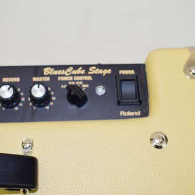 Roland Blues Cube Stage 1x12" 60-Watt Guitar Combo Amp, Blonde w/ Cover image 6