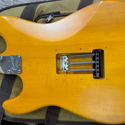 Custom-Modified Squier Stratocaster by Fender 2005 - Butterscotch satin finish image 8