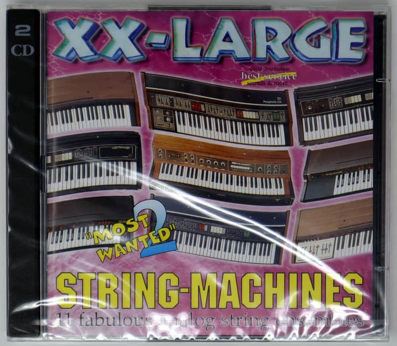 Best Service XX-Large Most Wanted 2 String Machines Sample Library/Sound Library/Sampling Double CD 1990s image 1