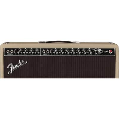 Fender Tone Master Twin Reverb 2x12" 85 Watt Solid State Guitar Combo Amplifier - Blonde image 3
