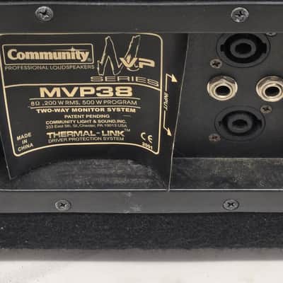 Community  MVP38 8 Ohm 200W RMS Two Way Stage Monitor Speaker 3 In Stock image 9