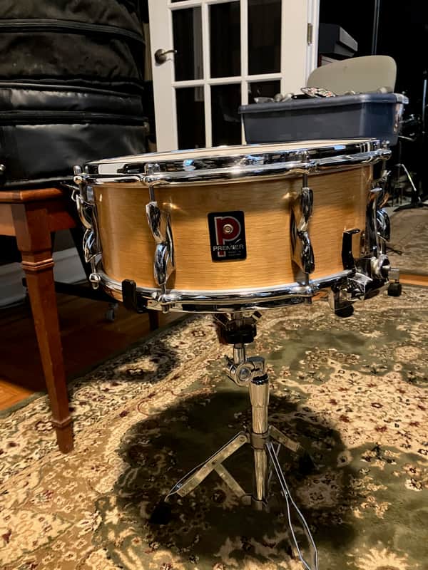 Premier Royal Ace 5" x 14" Snare Drum Wood image 1
