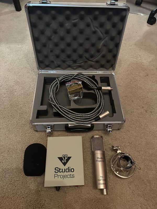 Studio Projects T3 Multipattern Tube Condenser Microphone 2010s - Nickel image 1