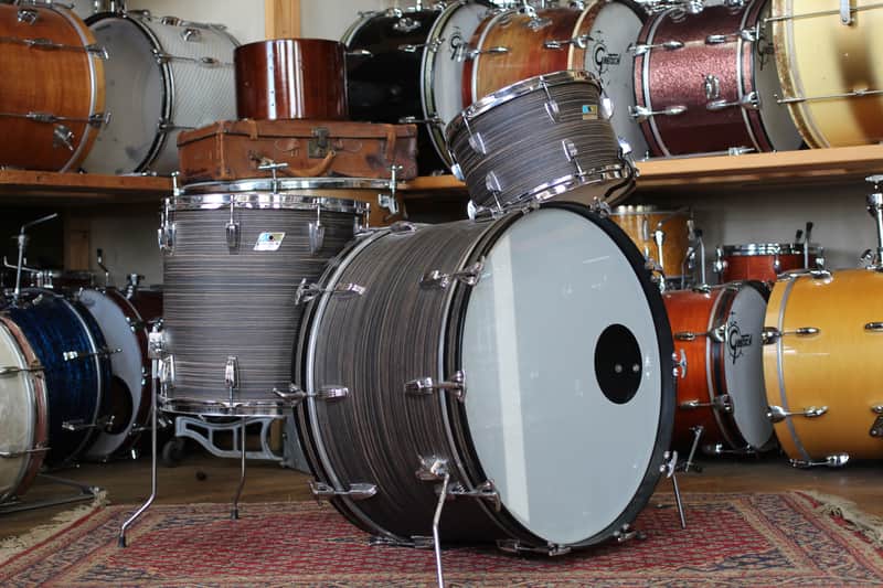 1970's Ludwig Pro Beat in "Ebony Oyster" 14"x24" 16"x16" 9"x13" image 1