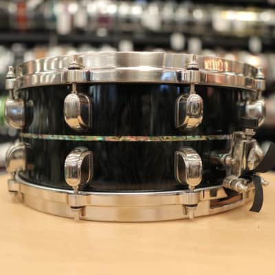 Pre-Owned Tama Limited Edition Starclassic Bubinga Exotix 6x14" (1 of 50) Snare Drum - Midnight Storm Sapele image 5