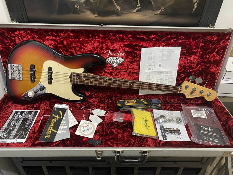 Fender 60th Anniversary American Jazz Bass 2005 - 2006 - 3-Color Sunburst image 1