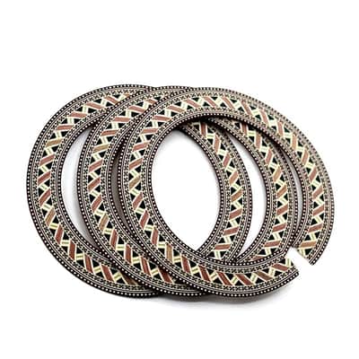 Vintage 3PCS Classical Guitar Soundhole Rosettes Inlay image 1