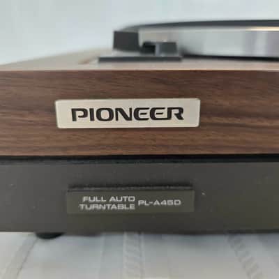 Pioneer PL-A45D Vintage Fully Automatic Belt Drive Stereo Turntable Record Player Wood Veneer Silver image 5