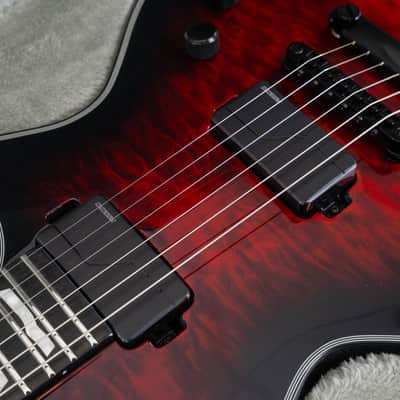 ESP E-II Eclipse Electric Guitar, Ebony Fingerboard, See Thru Black Cherry Sunburst image 11