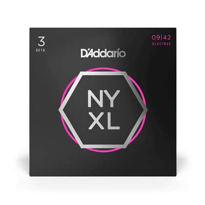 D'Addario NYXL0942-3P Nickel Wound Electric Guitar Strings, Super Light, 9-42, 3 Sets image 2