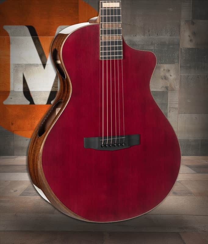 Cort MODERNBURGANDY Masterpiece Series Modern Burgundy Acoustic-Electric Guitar w/ Hard Case - Burgundy (MODERNBURGANDY-U) image 1