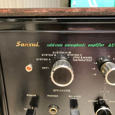 Sansui AU-999 1975 Black anodizing Wooden cabinet image 1