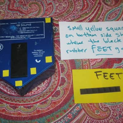 used Visual Sound H2O V1 (with cursive V) Liquid Chorus & Echo early 2000s + battery, strings, and a new set of rubber FEET (NO box / NO paperwork) image 2