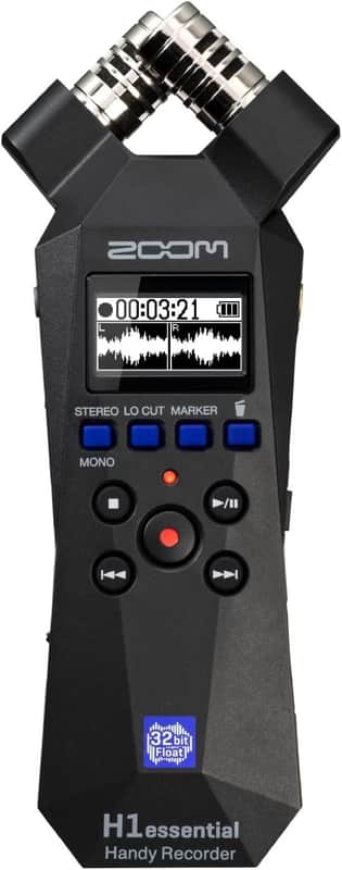 Zoom H1essential Stereo Handy Recorder (2024 Model, Essential Series) with 32-Bit Float, Accessibility, X/Y Microphones, USB Microphone, Portable, for Musicians, Podcasters, Filmmakers image 1