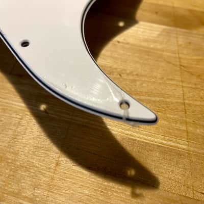 Loaded Strat Style Pickguard- White **FREE Shipping** image 3