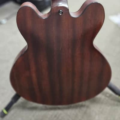 Epiphone Dot Studio Semi-Hollow Electric Guitar 2005 Worn Brown – Good Condition image 9