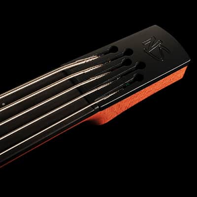 NS Design CR5 RADIUS Bass Guitar Amber Satin Fretless image 3