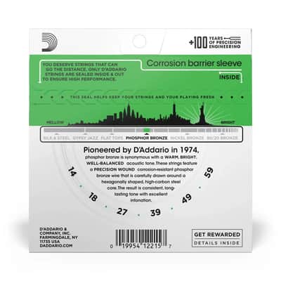 D'Addario #EJ18 - Acoustic Strings, Phosphor Bronze HEAVY, 14-59 image 2
