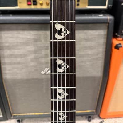 Epiphone Robb Flynn Signature "Love / Death" Baritone Flying V 2011 - Ebony with Love / Death Graphic image 8