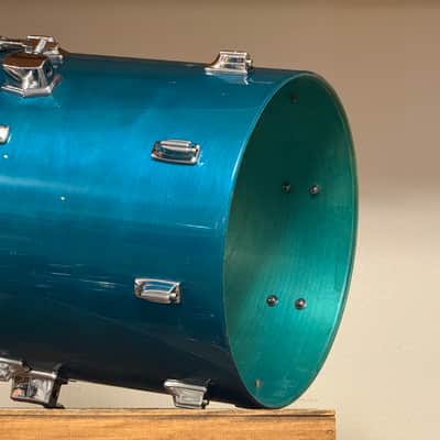 1980's Tama Superstar 16" Aquamarine Floor Tom 16x16 image 12