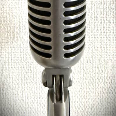 Vintage 1950's-60's Shure 55SW Dynamic Microphone, working great, w/cable-stand image 9