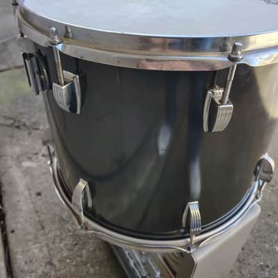 Ludwig 15"(Diameter)x12" (Depth) 3 ply with Inner Rings Tom 1970's - Black Wrap image 5