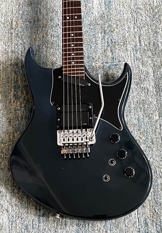 Hamer Phantom-customized shorthorn + Floyd Rose Trem 1986 - Blue Metallic image 1