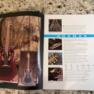 Ovation Catalog 1994 Viper Adamas II elite standard custom legend balladeer celebrity ultra deluxe image 5