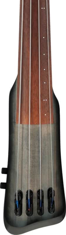 Ibanez UB804 Upright Fretless 4-String Bass Guitar, Jatoba Fingerboard, Black Ice Burst image 1