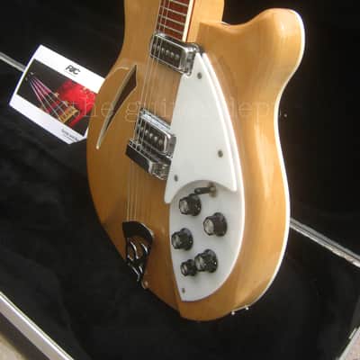 ♚ IMMACULATE ♚ TIMEWARP !♚ 2002 Rickenbacker 360-6 Deluxe ♚ MapleGlo ♚ 330 ♚ Shark Tooth Inlays ! image 14