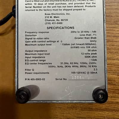 Ross 10 Band Graphic Equalizer 1980s - Blue image 3