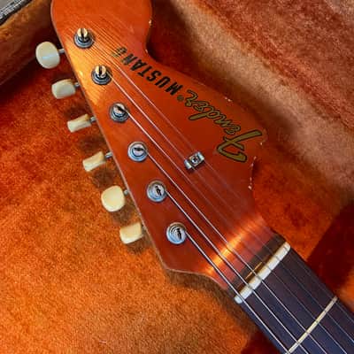 First Year! Fender Mustang 1968 - Competition Red image 3