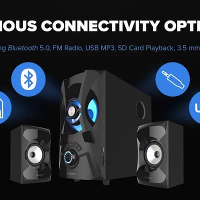 Creative Labs - 51MF0490AA002 - SBS E2900 2.1 Powerful BT Speaker System - Black image 2