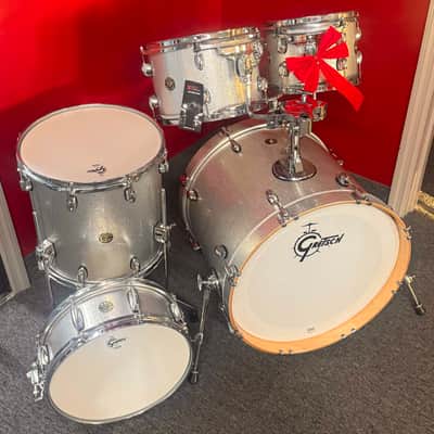 Gretsch Drums Catalina Maple 5 Piece Shell Pack with Snare Drum Silver Sparkle image 2